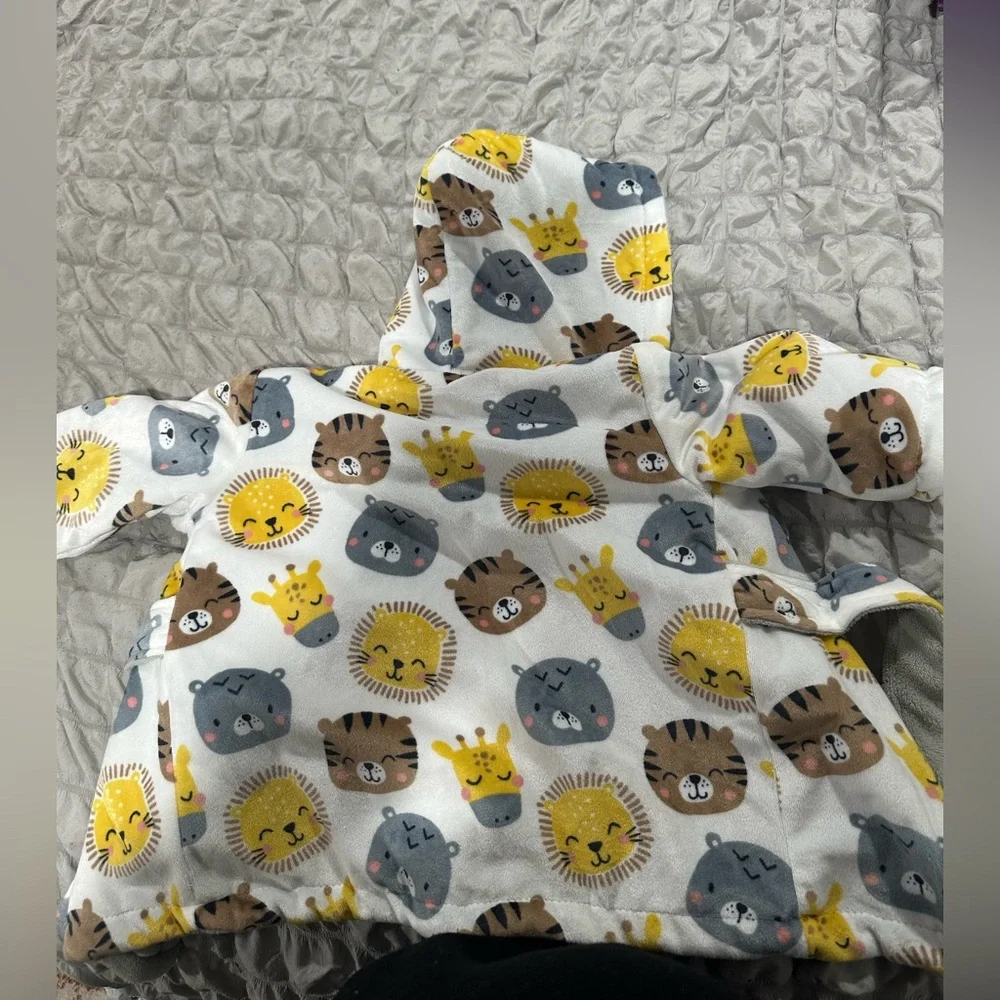 Adorable Animal Print Baby Robe